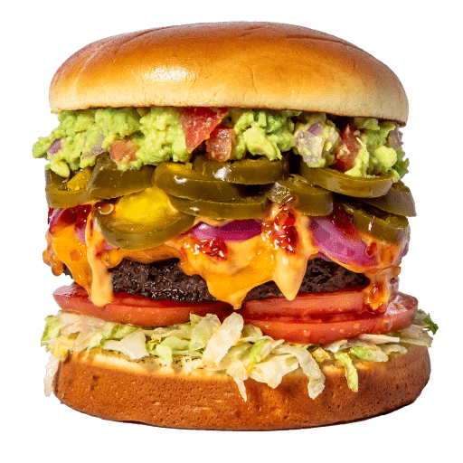 Delicious Super Slut Burger from Slutty Vegan